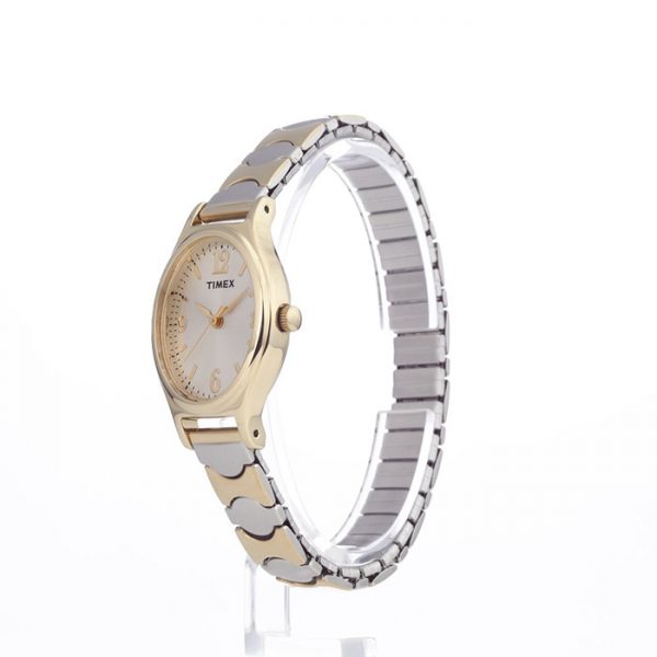Women's T26301 Kendall Circle Two-Tone Stainless Steel Expansion Band Watch - Image 2